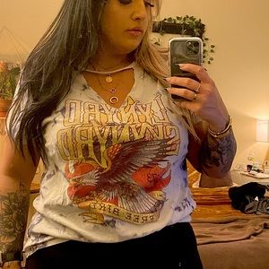 Lynyrd Skynyrd Cutout T Shirt -Torrid